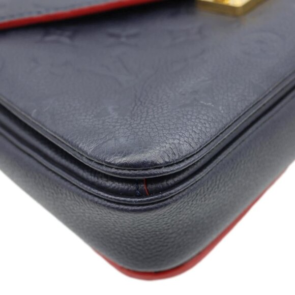 Louis Vuitton  Metis Pochette Empreinte Leather Crossbody Bag Navy Blue - Picture 9 of 14